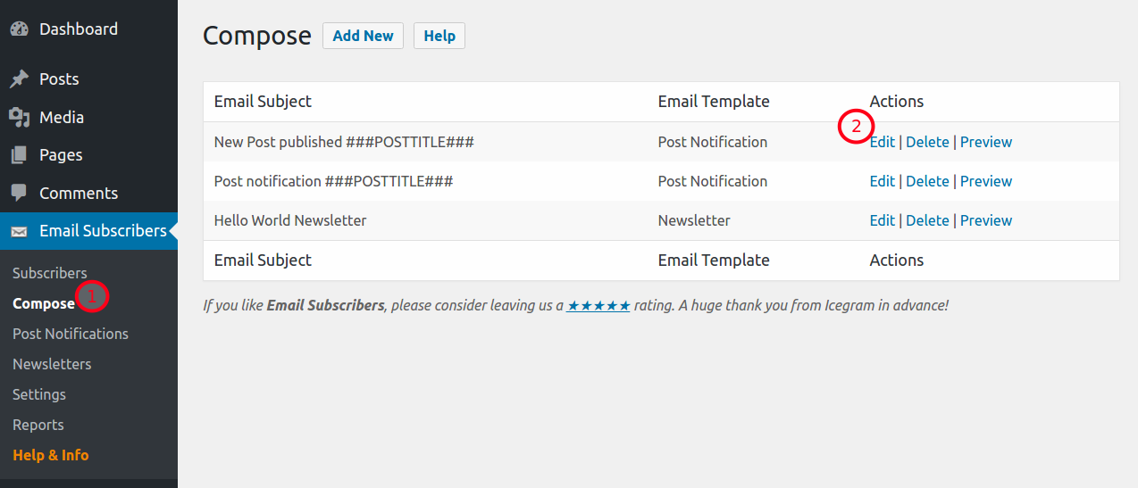 Configure and Send Post Notification Emails when new posts are ...