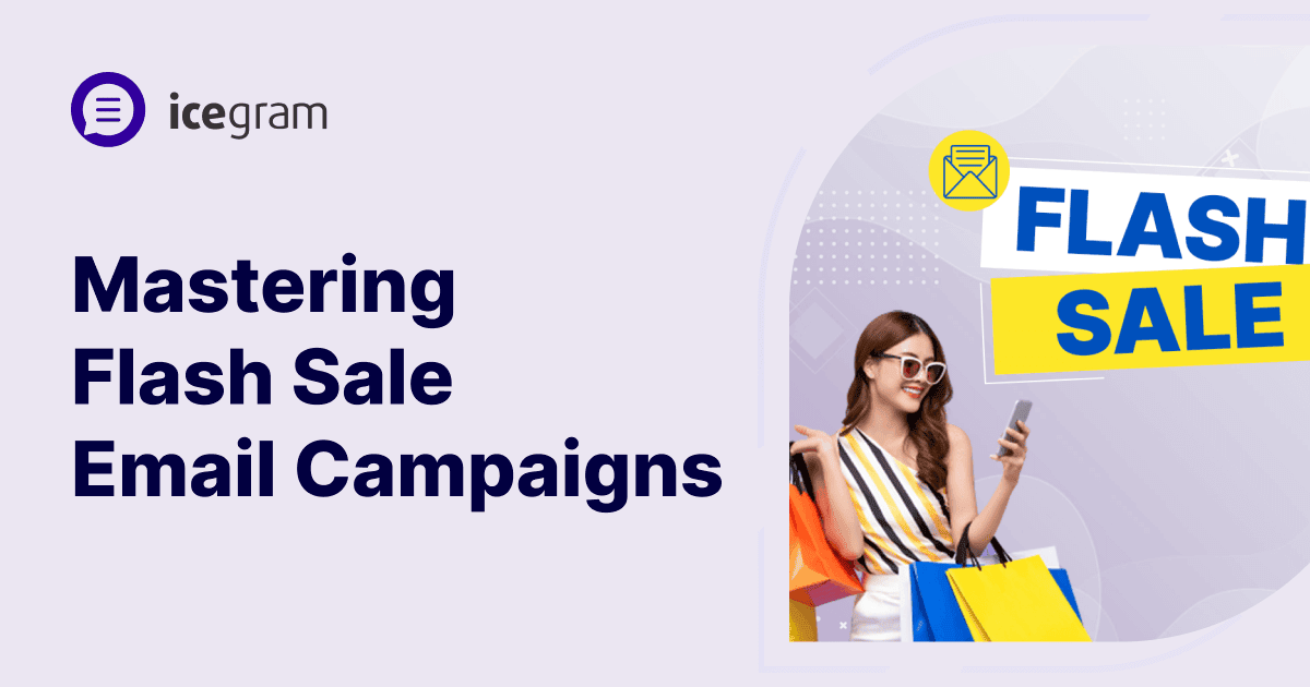 Marketing flash sale email campaign